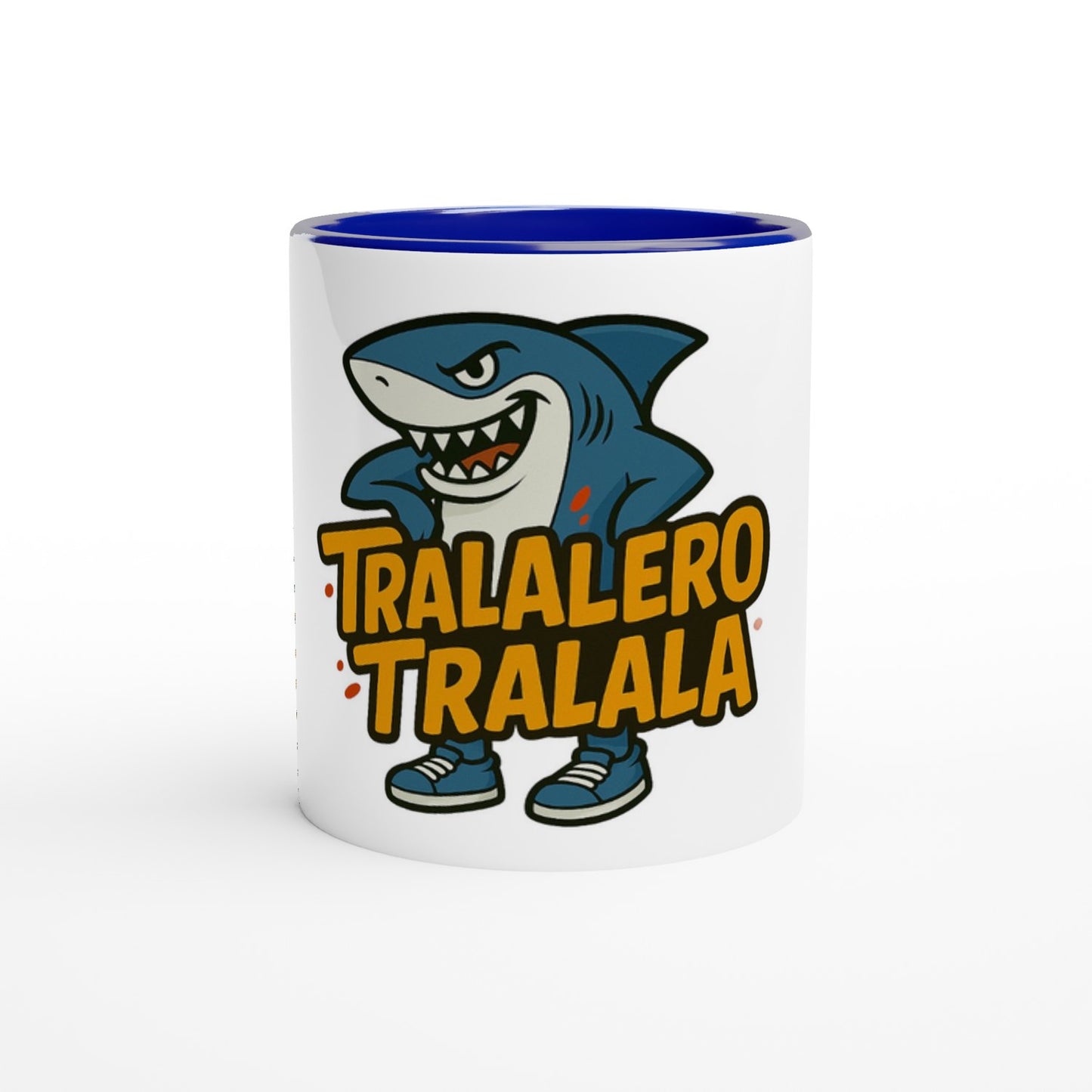 TRALALERO TRALALA™ White 11oz Ceramic Mug with Color Inside