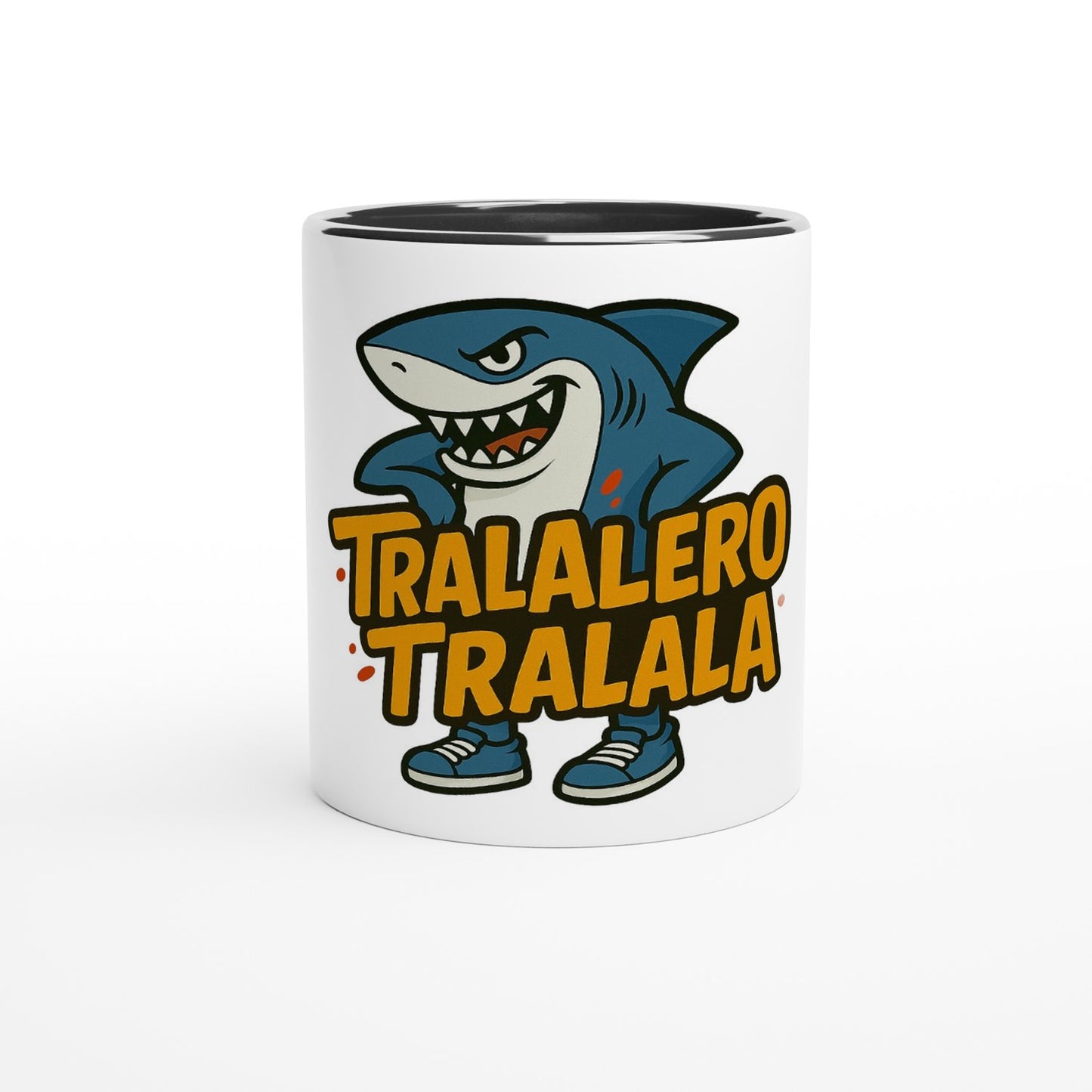 TRALALERO TRALALA™ White 11oz Ceramic Mug with Color Inside