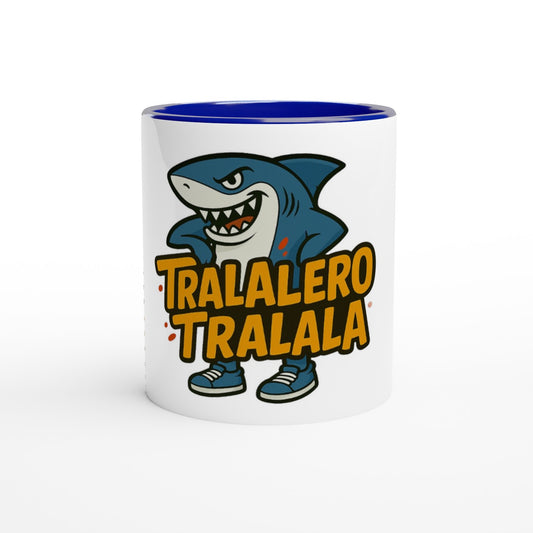 TRALALERO TRALALA™ White 11oz Ceramic Mug with Color Inside