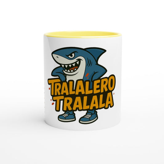 TRALALERO TRALALA™ White 11oz Ceramic Mug with Color Inside